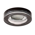 SS-31 CH/BK MR16 CHROM OPR. STROP. STAŁA OKRĄGŁA SZKŁO CZARNE