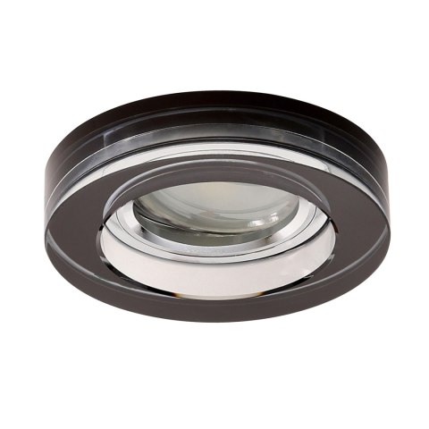 SS-31 CH/BK MR16 CHROM OPR. STROP. STAŁA OKRĄGŁA SZKŁO CZARNE