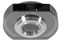SS-34 AL/BK 3W LED COB 230V OPR. STROP. STAŁA ZAOKRĄGLONA SZKŁO CZARNE