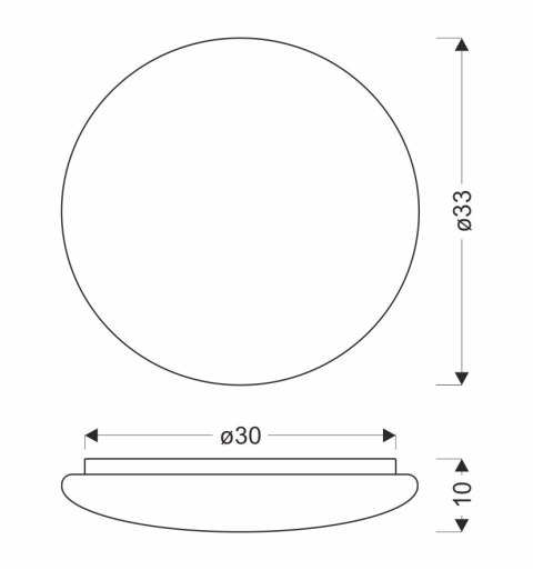 BELINA LAMPA SUFITOWA PLAFON 33CM 24W LED 4000K KLOSZ BIAŁY