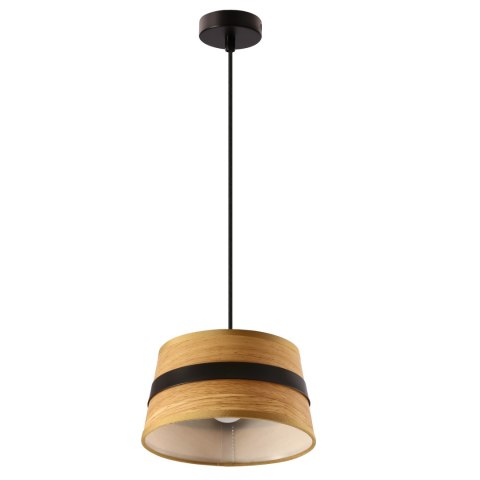 Demy lampa sufitowa plafon 1x40W E14 czarny metal abażur tkanina żółty nowoczesna oprawa oświetleniowa salon sypialnia przedpokó