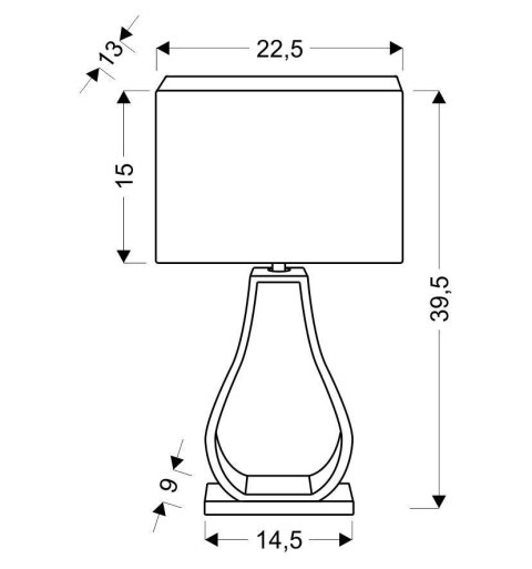 FEMO LAMPA GABINETOWA 1X60W E27 BEŻOWY