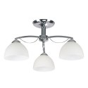 FILONA LAMPA SUFITOWA CHROMOWY 3X40 E27 KLOSZ BIAŁY
