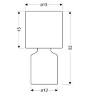 INER LAMPA GABINETOWA 1X40W E14 BRĄZOWY
