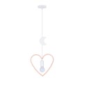 SINGLE HM LAMPA WISZĄCA 1X20W E27 IQ KIDS RÓŻOWY+BIAŁY