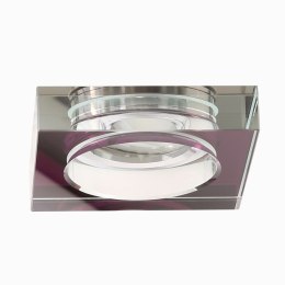 SS-16 CH/PU MR16 CHROMoczko sufitowe lampa sufitowa. STROP. STAŁA KWADRATOWA SZKŁO FIOLETOWE