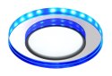 SSP-23 CH/TR+BL 8W LED 230V RING LED NIEBIESKI oczko sufitowe lampa sufitowa STAŁA OKRĄGŁA SZKŁO TRANSPARENTNE