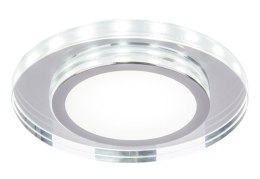 SSP-26 CH/TR+WH 10W LED 230V RING LED BIAŁY oczko sufitowe lampa sufitowa OKRĄGŁA SZLIF SZKŁO TRANSPARENTNE