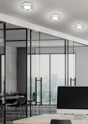 SSP-26 CH/TR+WH 10W LED 230V RING LED BIAŁY oczko sufitowe lampa sufitowa OKRĄGŁA SZLIF SZKŁO TRANSPARENTNE
