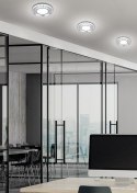 SSP-26 CH/TR+WH 10W LED 230V RING LED BIAŁY oczko sufitowe lampa sufitowa OKRĄGŁA SZLIF SZKŁO TRANSPARENTNE