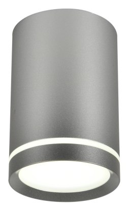 TUBA LAMPA SUFITOWA 1X15W GU10 6,8/10 SREBRNY MATOWY
