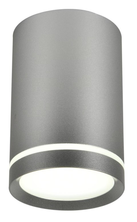 TUBA LAMPA SUFITOWA 1X15W GU10 6,8/10 SREBRNY MATOWY