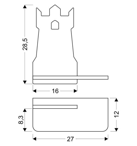 Tower lampa kinkiet 4w led 4000k iq kids niebieski