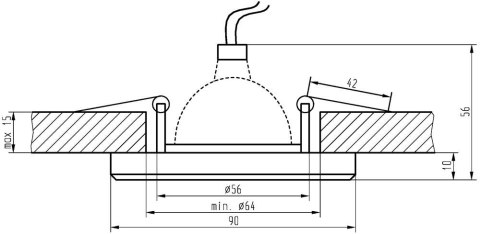 ZESTAW TRZECH OPRAW SS-13 CH/WH BEZBARWNY 3X50W GU10 BEZ ŻARÓWKI