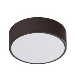 ZIGO LAMPA SUFITOWA PLAFON WENGE 250X80 10W LED 4000 K METAL KLOSZ BIAŁY