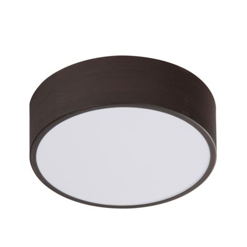 ZIGO LAMPA SUFITOWA PLAFON WENGE 250X80 10W LED 4000 K METAL KLOSZ BIAŁY