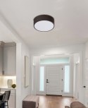 ZIGO LAMPA SUFITOWA PLAFON WENGE 250X80 10W LED 4000 K METAL KLOSZ BIAŁY
