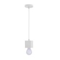 Cubick lampa wisząca biały 1x20W E27 biały