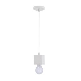 Cubick lampa wisząca biały 1x20W E27 biały