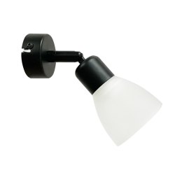Kinkiet ścienny COSTA czarny 1x40W E14elegancki punktowy kinkiet do salonu sypialni korytarza