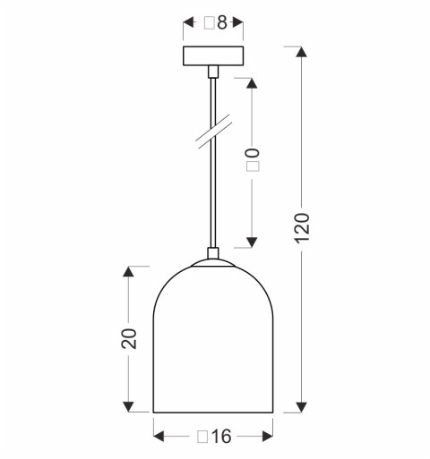 Klea lampa sufitowa czarny 1x15W G9 klosz dymiony+biały