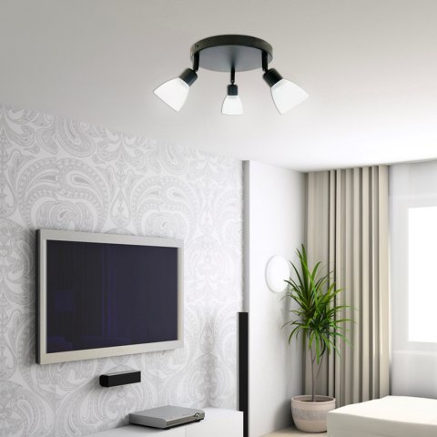 Lampa sufitowa COSTA czarna 3x40W E14 nowoczesne oświetlenie do salonu kuchni sypialni