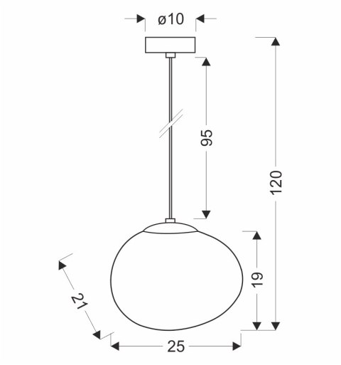 Lampa wisząca STONES 25 cm w stylu Japandi - z białym kloszem inspirowanym kamieniem - minimalistyczne oświetlenie sufitowe do s
