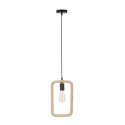 Ostor lampa wisząca czarny+beżowy 1x40W E27