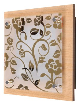 PLANTA PLAFON 24X24 1X60W E27 KWIATY CHOCOLATE