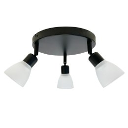 Plafon COSTA czarny 3x40W E14 nowoczesny oświetlenie do salonu kuchni sypialni