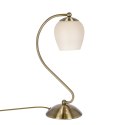 Serano lampa stołowa patynowy 1x60W E27 klosz kremowy