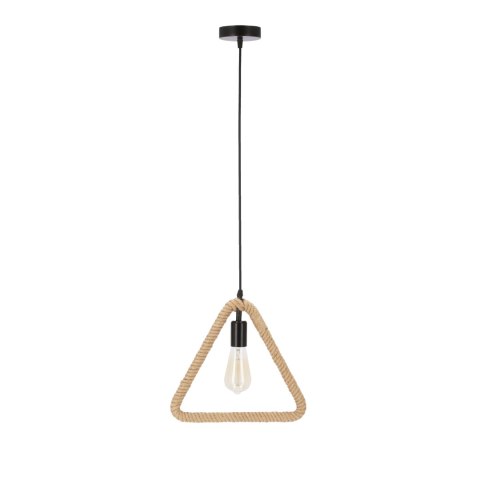 Triun lampa wisząca czarny+beżowy 1x40W E27