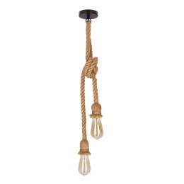 Videa lampa wisząca czarny+beżowy 2x40W E27