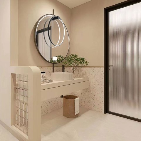 Light Prestige Kinkiet Mirror S czarny IP44 LED CCT
