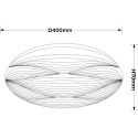 Light Prestige Moluna 40cm biały LED 4000K