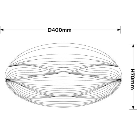 Light Prestige Moluna 40cm biały LED 4000K