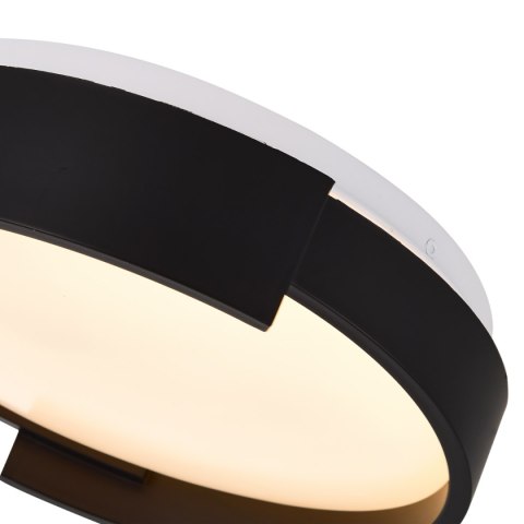 Light Prestige Plafon Halo 27 cm czarny LED CCT