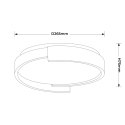 Light Prestige Plafon Halo 27 cm czarny LED CCT