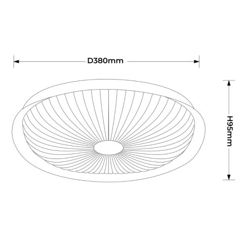 Light Prestige Plafon Luniq 40 cm biały LED CCT