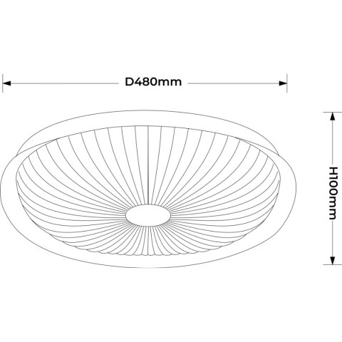 Light Prestige Plafon Luniq 50 cm biały LED CCT