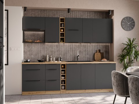 Szafka dolna pod zlew 80 ERIS 01 dąb artisan / grafit