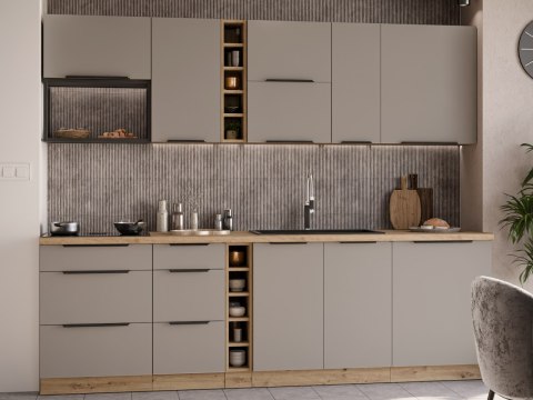 Szafka górna 45 ERIS 37 dąb artisan / piaskowa szarość