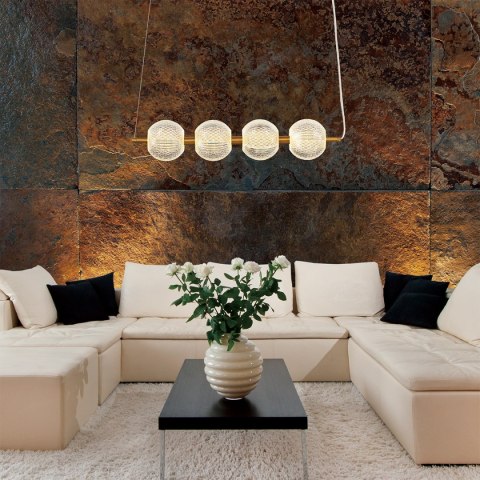 Light Prestige Diamond 4 linia wisząca złota