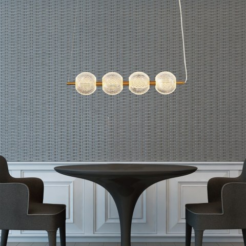 Light Prestige Diamond 4 linia wisząca złota