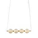 Light Prestige Diamond 4 linia wisząca złota