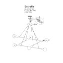 Light Prestige Estrella 6 wisząca czarna