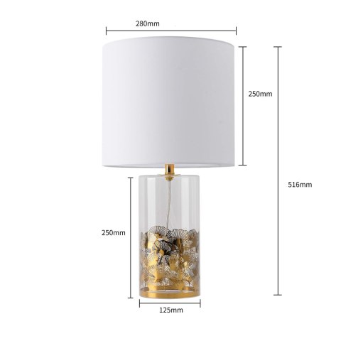 Light Prestige Lampa stołowa Sunflower biała 1xE27
