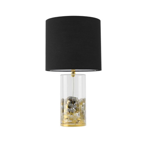 Light Prestige Lampa stołowa Sunflower czarno - transparentna 1xE27