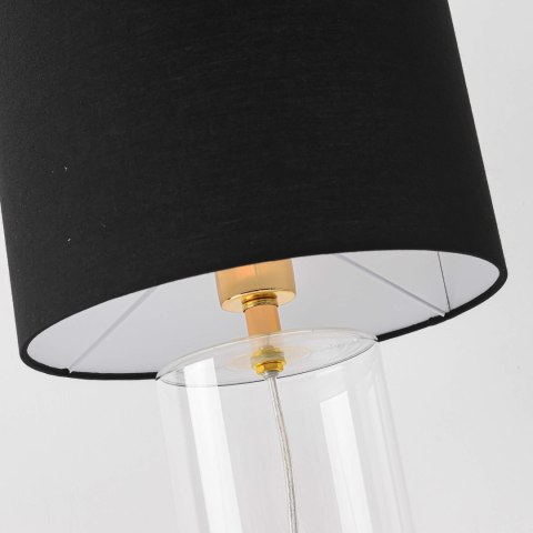 Light Prestige Lampa stołowa Sunflower czarno - transparentna 1xE27