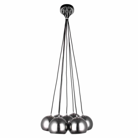 Light Prestige Lampa wisząca Punto grafitowa 7xE14